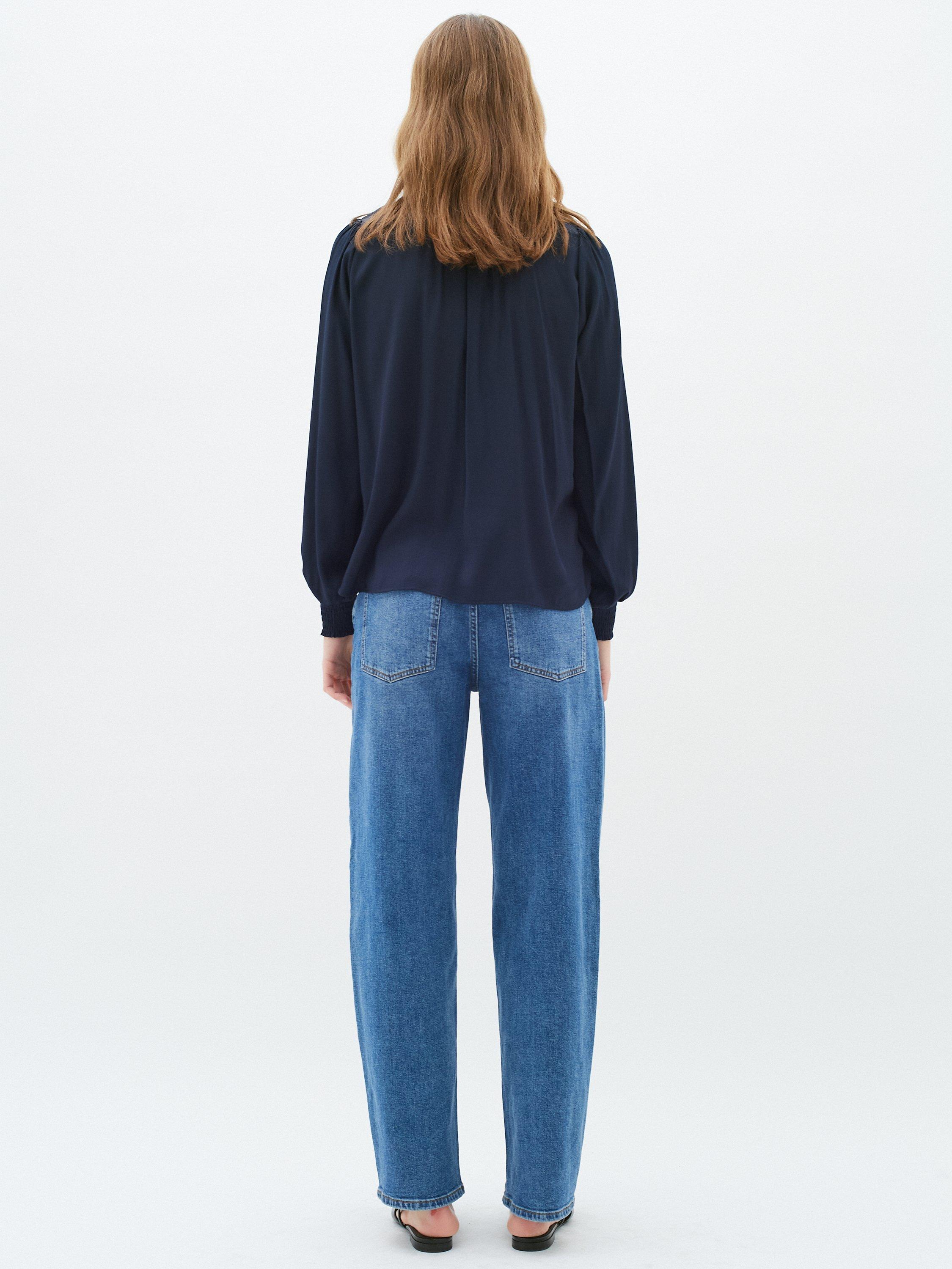 Product image 3 of 6, which shows InWear Huxie Blouse, Marine Blue, 12