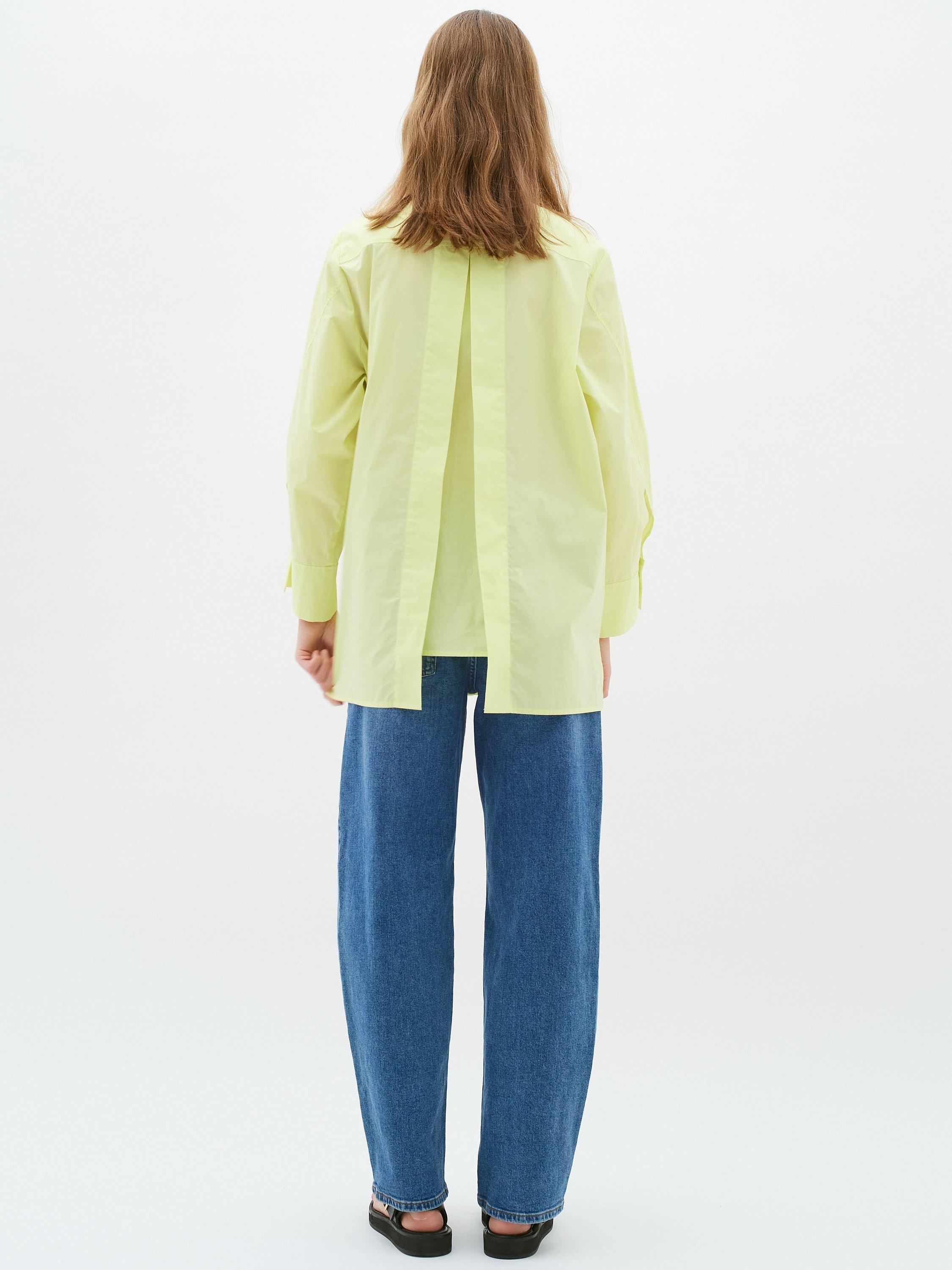 Product image 2 of 7, which shows InWear Helve Cropped Sleeve Loose Fit Shirt, Lime Sorbet, 12