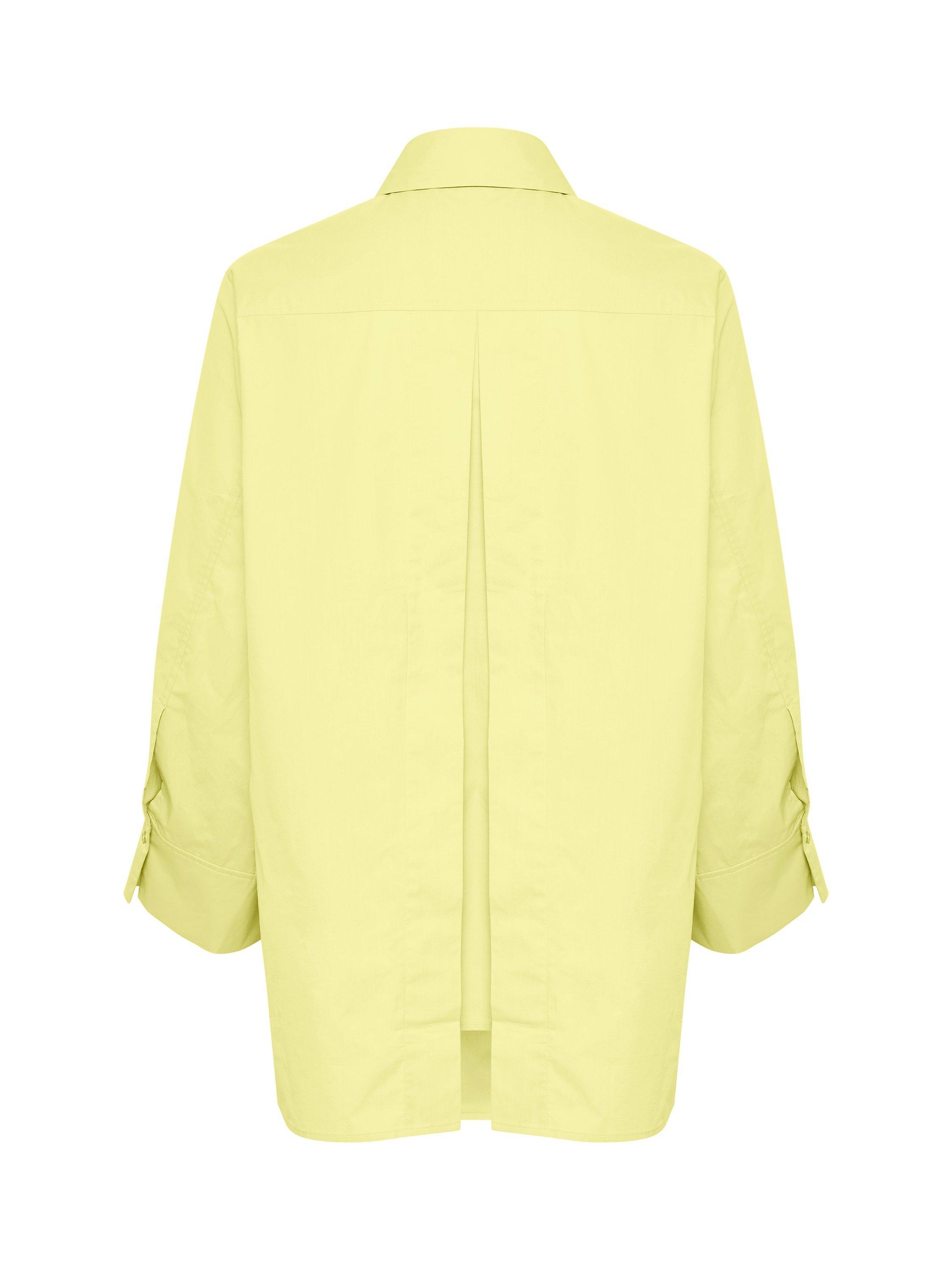Product image 7 of 7, which shows InWear Helve Cropped Sleeve Loose Fit Shirt, Lime Sorbet, 12