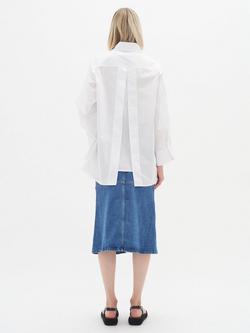 InWear Pheiffer Denim Midi Skirt, Medium Blue - view 2, Medium Blue