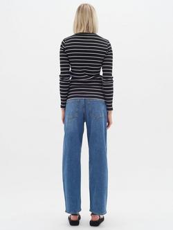 InWear Dagna Stripe Top, Black/Whisper - view 2, Black/Whisper