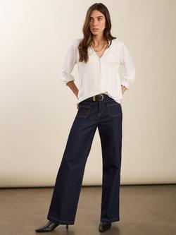 Baukjen Annie Ruffle Blouse, Pure White - view 2, Pure White