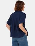 Whistles Sasha Relaxed Shirt, Navy