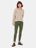 Whistles Petite Super Stretch Trousers, Khaki