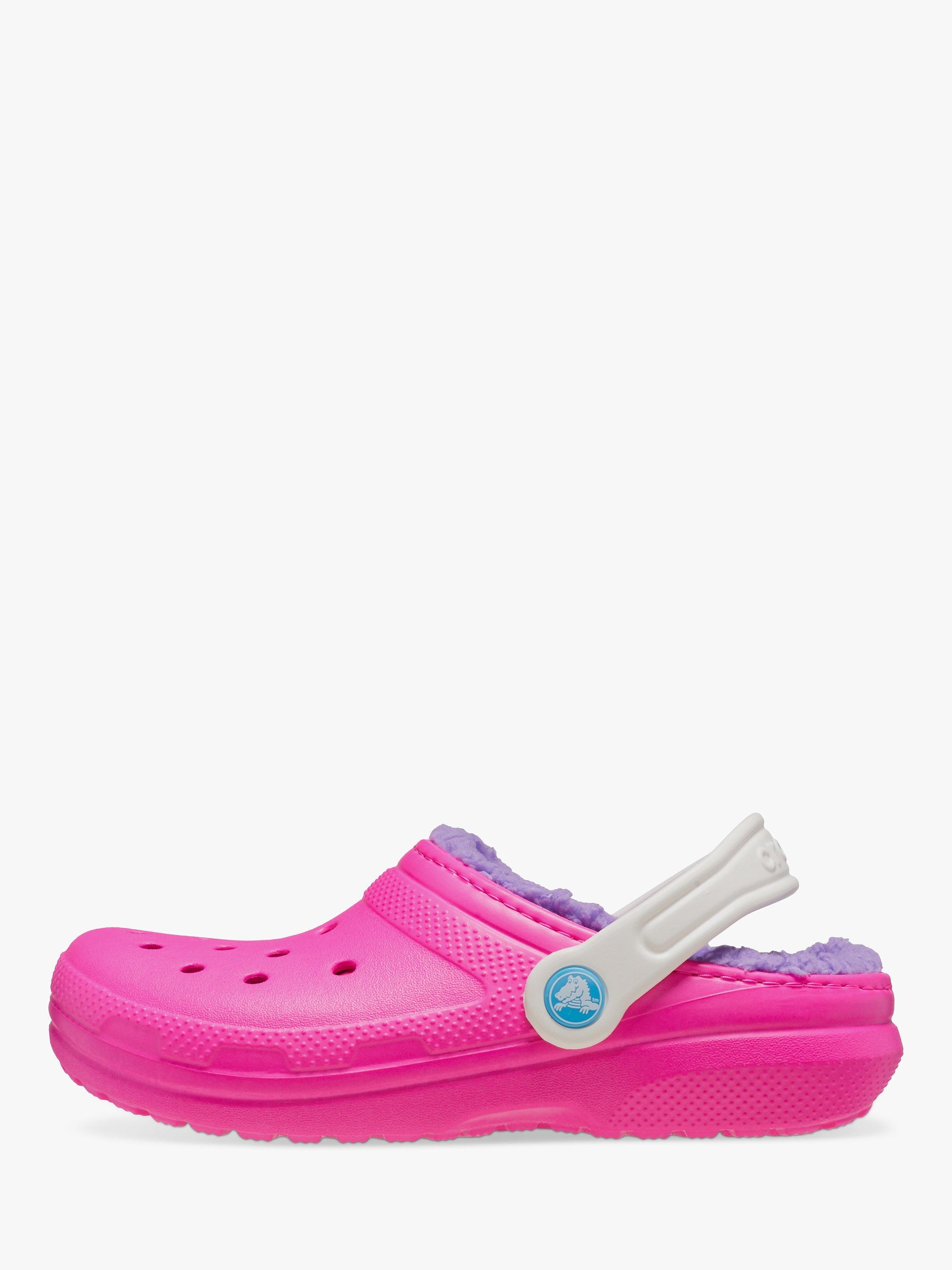 Product image 2 of 6, which shows Crocs Kids' Classic Lined Clog, Pink/Multi, 8 Jnr