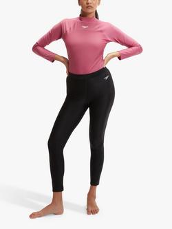 Speedo Swim Leggings, Black, Black