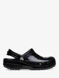 Crocs Kids' Classic Glossy Clogs, Black