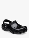 Crocs Kids' Classic Glossy Clogs, Black