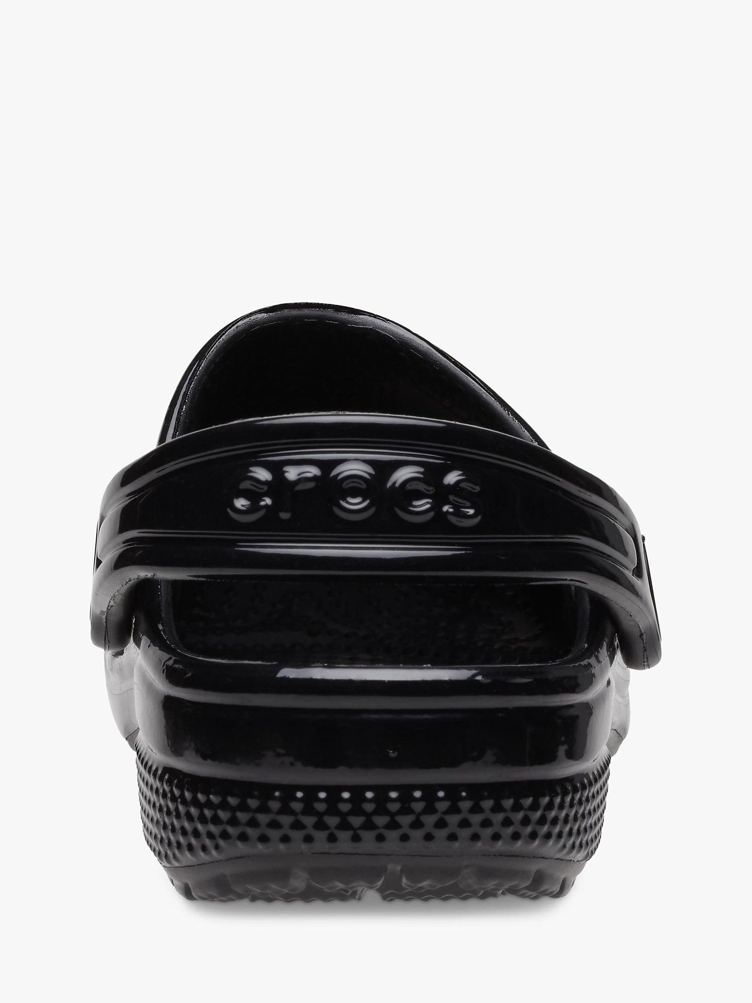 Product image 3 of 6, which shows Crocs Kids' Classic Glossy Clogs, Black, C4