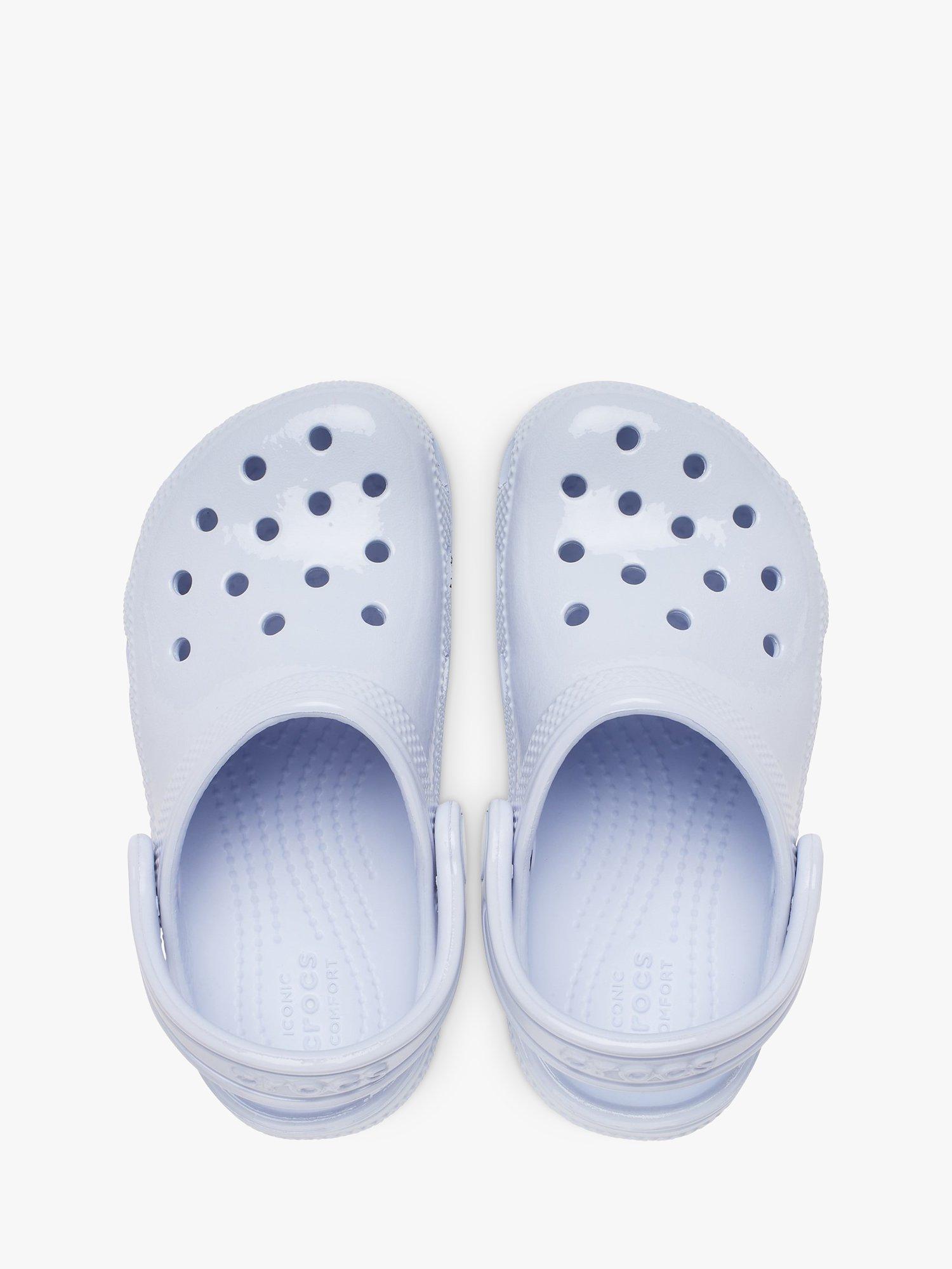 Crocs Kids Classic Glossy Clogs Pale Blue