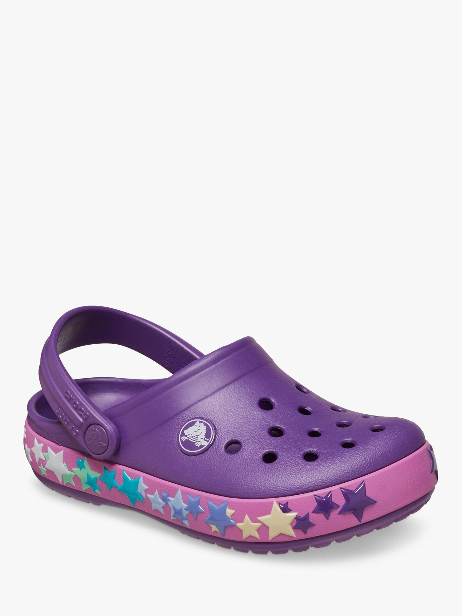 Product image 2 of 6, which shows Crocs Kids' Crocband Star Clogs, Purple, 9 Jnr