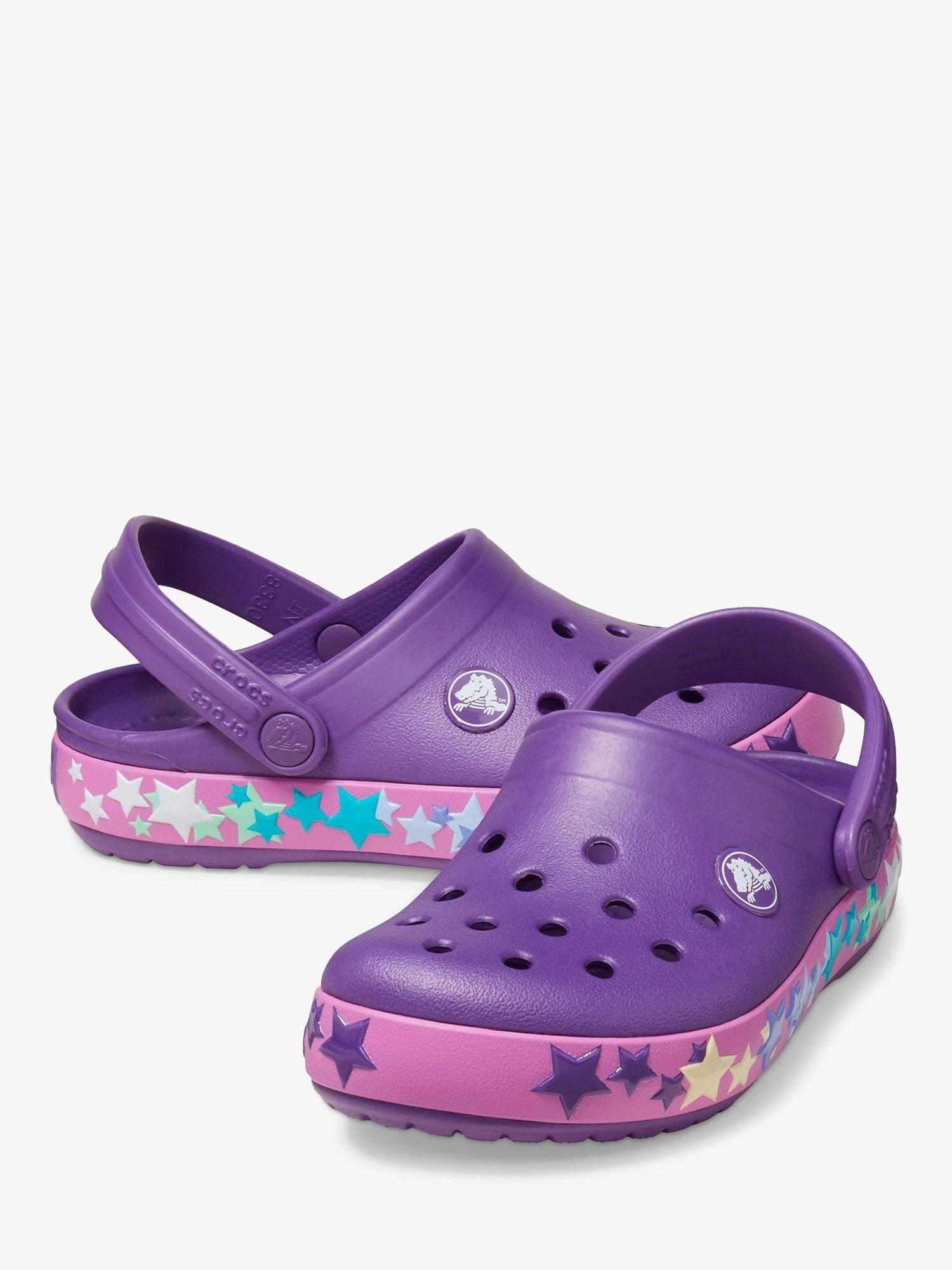 Product image 4 of 6, which shows Crocs Kids' Crocband Star Clogs, Purple, 9 Jnr