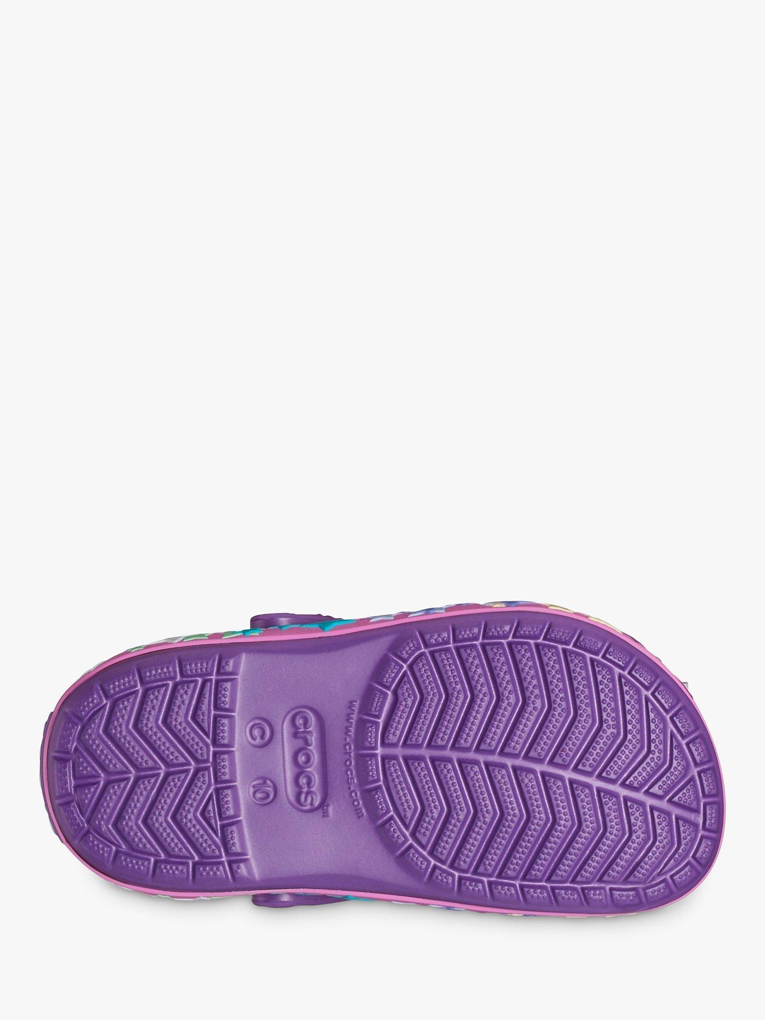 Product image 5 of 6, which shows Crocs Kids' Crocband Star Clogs, Purple, 9 Jnr