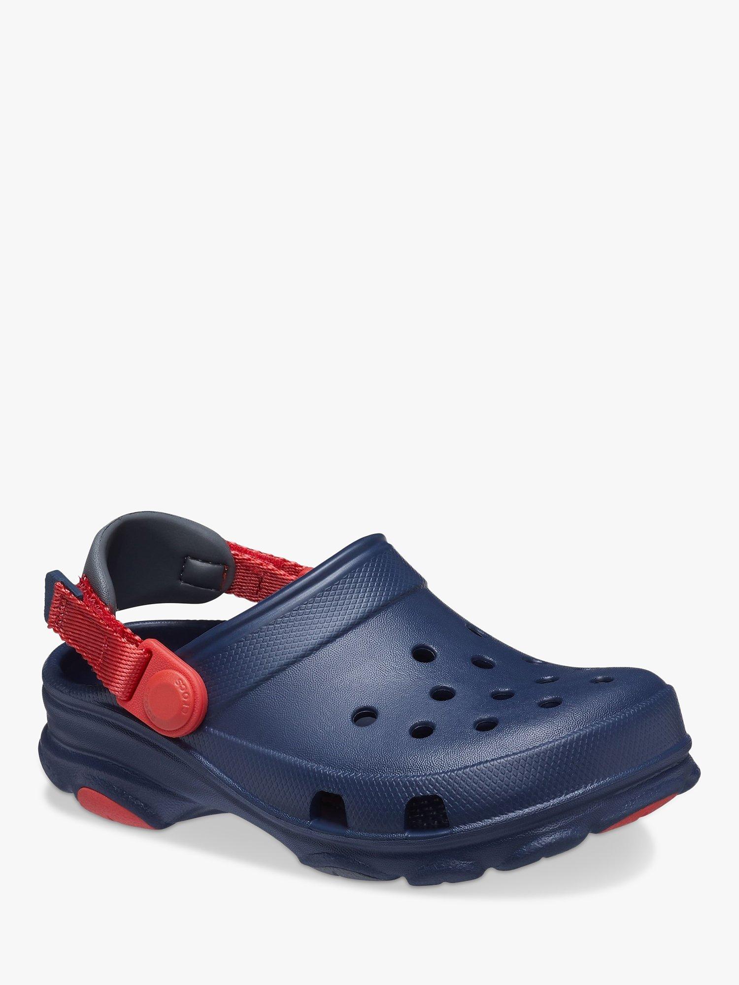 Product image 2 of 5, which shows Crocs Kids' Classic All-Terrain Clogs, Navy/Multi, 1