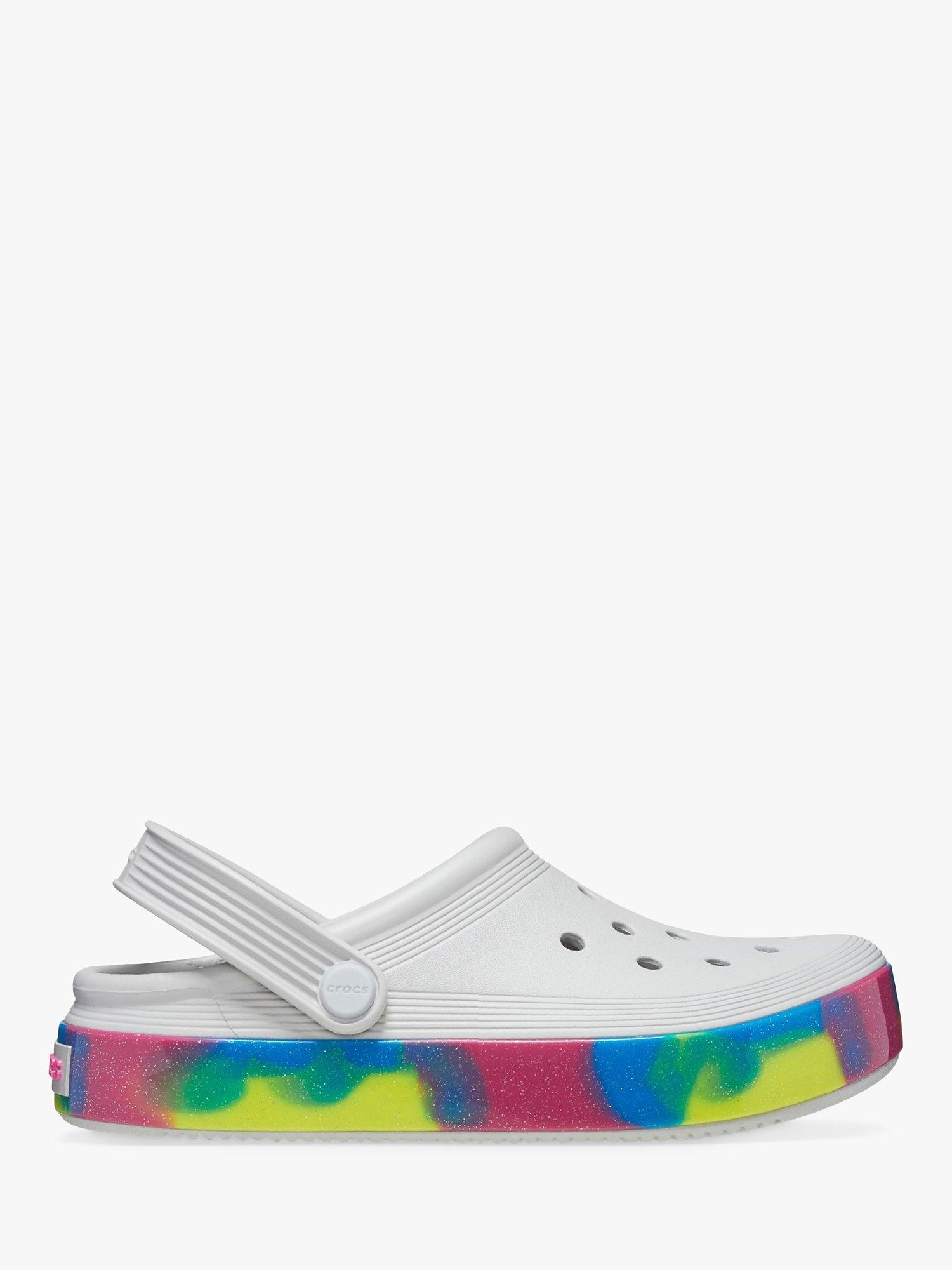 Product image 1 of 5, which shows Crocs Kids' Off Court Clogs, Grey, 1