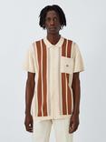 Dickies Fieldale Colour Block Stripe Polo Shirt, Whitecap Gray/Multi