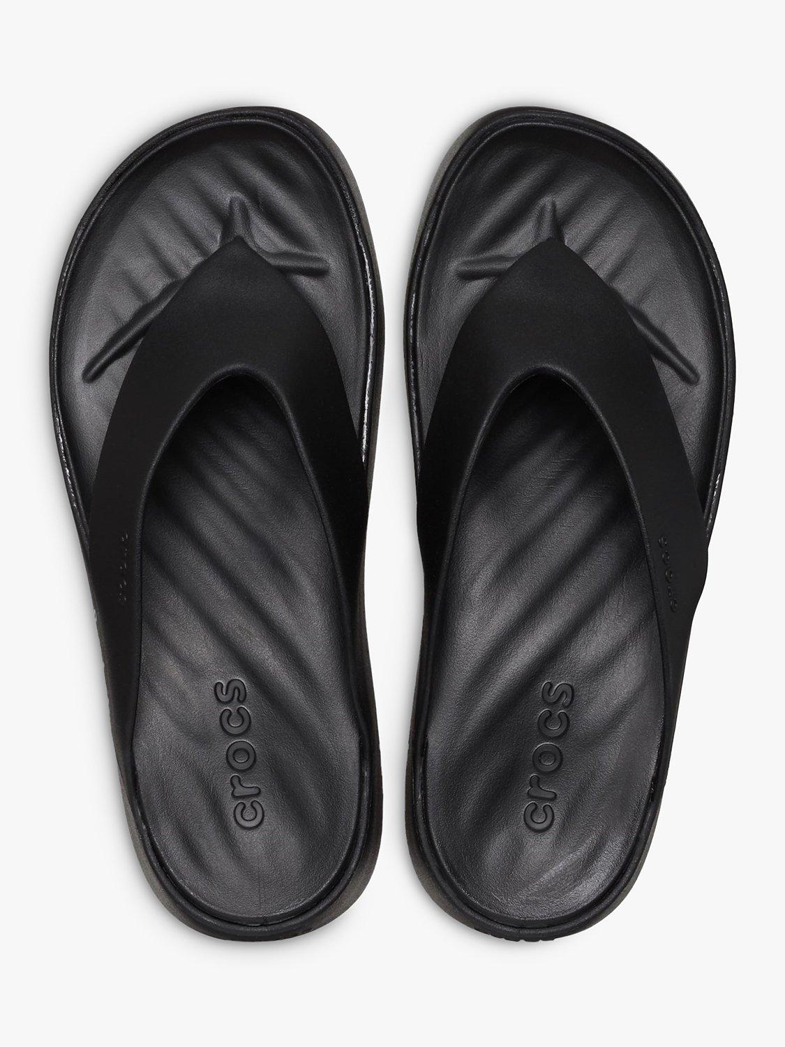 Crocs Getaway Platform Flip-Flops, Black, 5