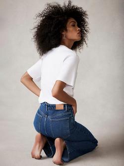 Mint Velvet Ultimate Cotton T-Shirt, White - view 2, White Ivory