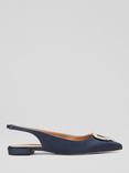 L.K.Bennett Luana Satin Slingback Shoes, Navy