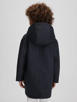 Reiss Kids' Eero Water Repellent Hooded Coat - view 2, Navy