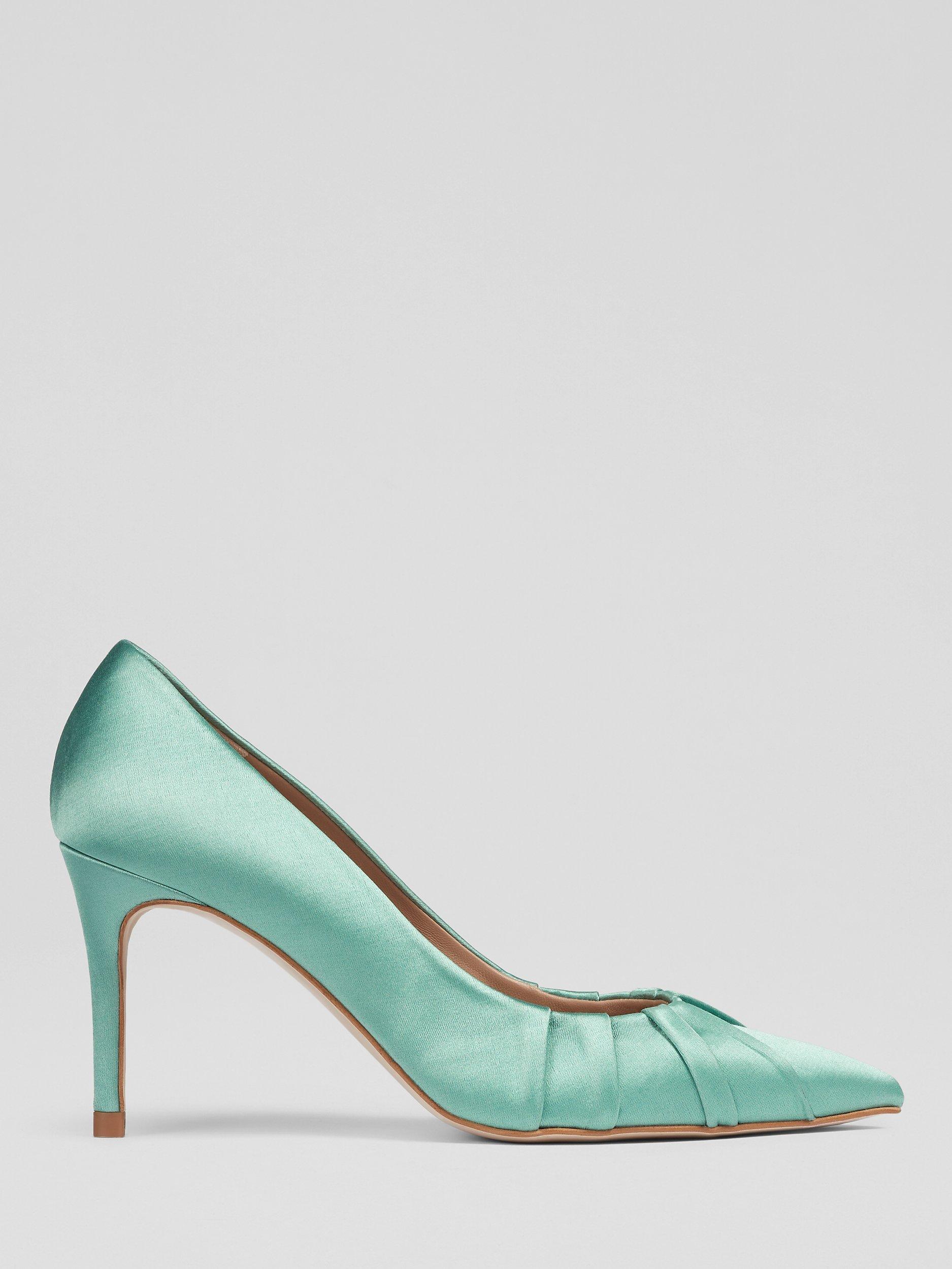 L.K.Bennett Florena Pleated Satin Court Shoes