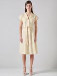 L.K.Bennett Ivy Cotton Safari Dress, Ecru