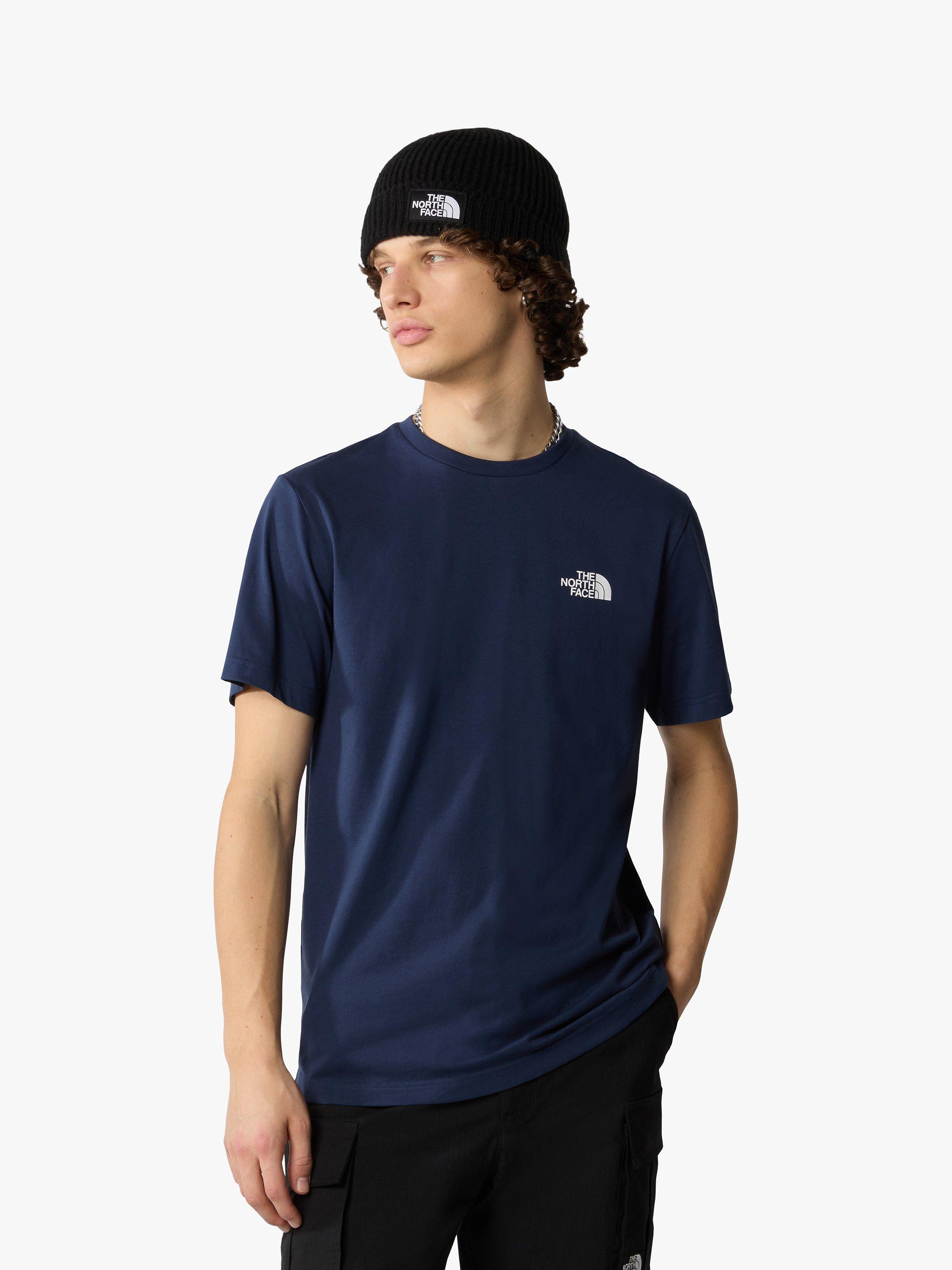 Product image 1 of 6, which shows The North Face Short Sleeve Dome T-Shirt, Navy, M