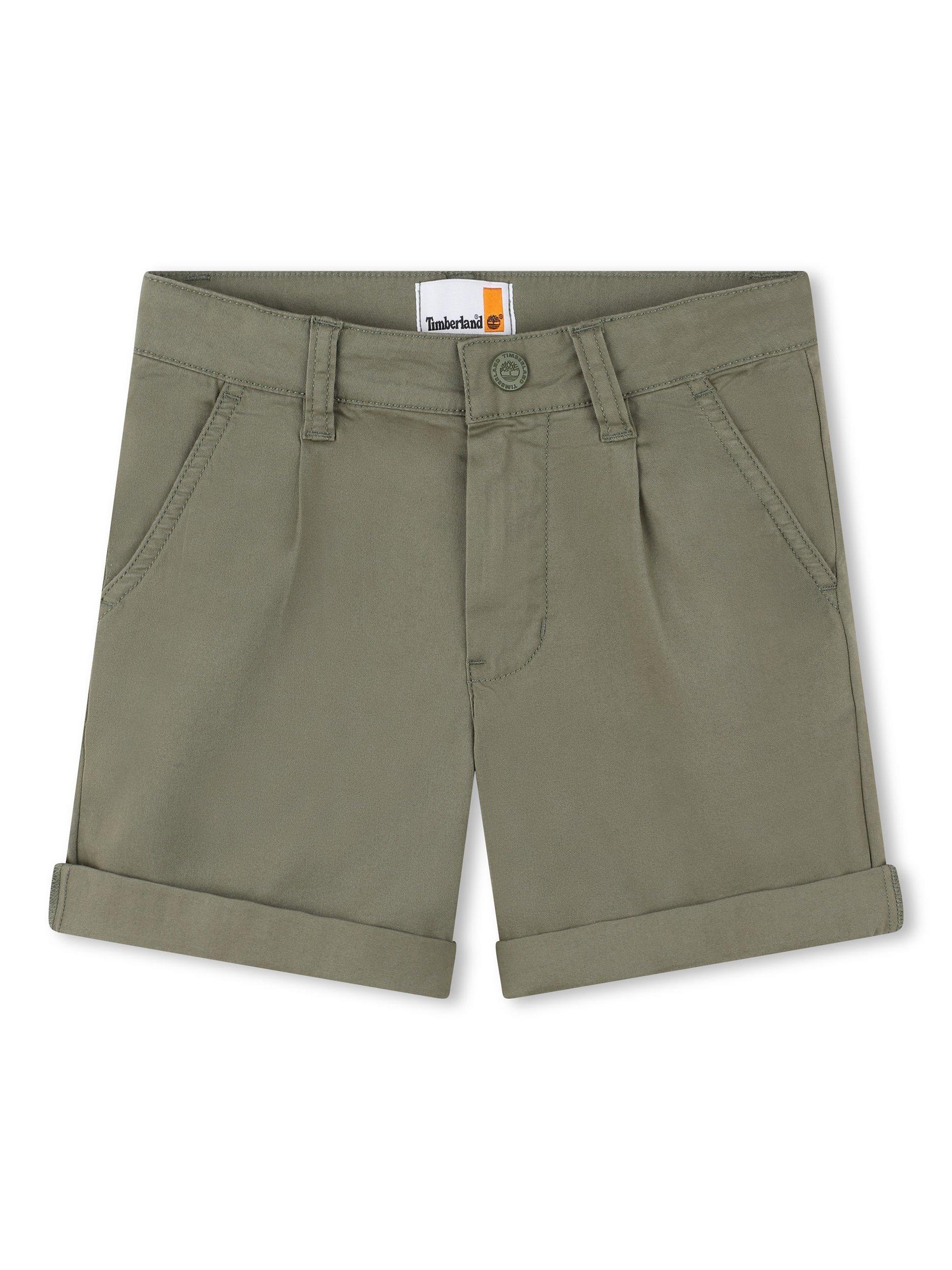 Product image 1 of 2, which shows Timberland Kids' Chino Fit Twill Bermuda Shorts, Green, 6 years