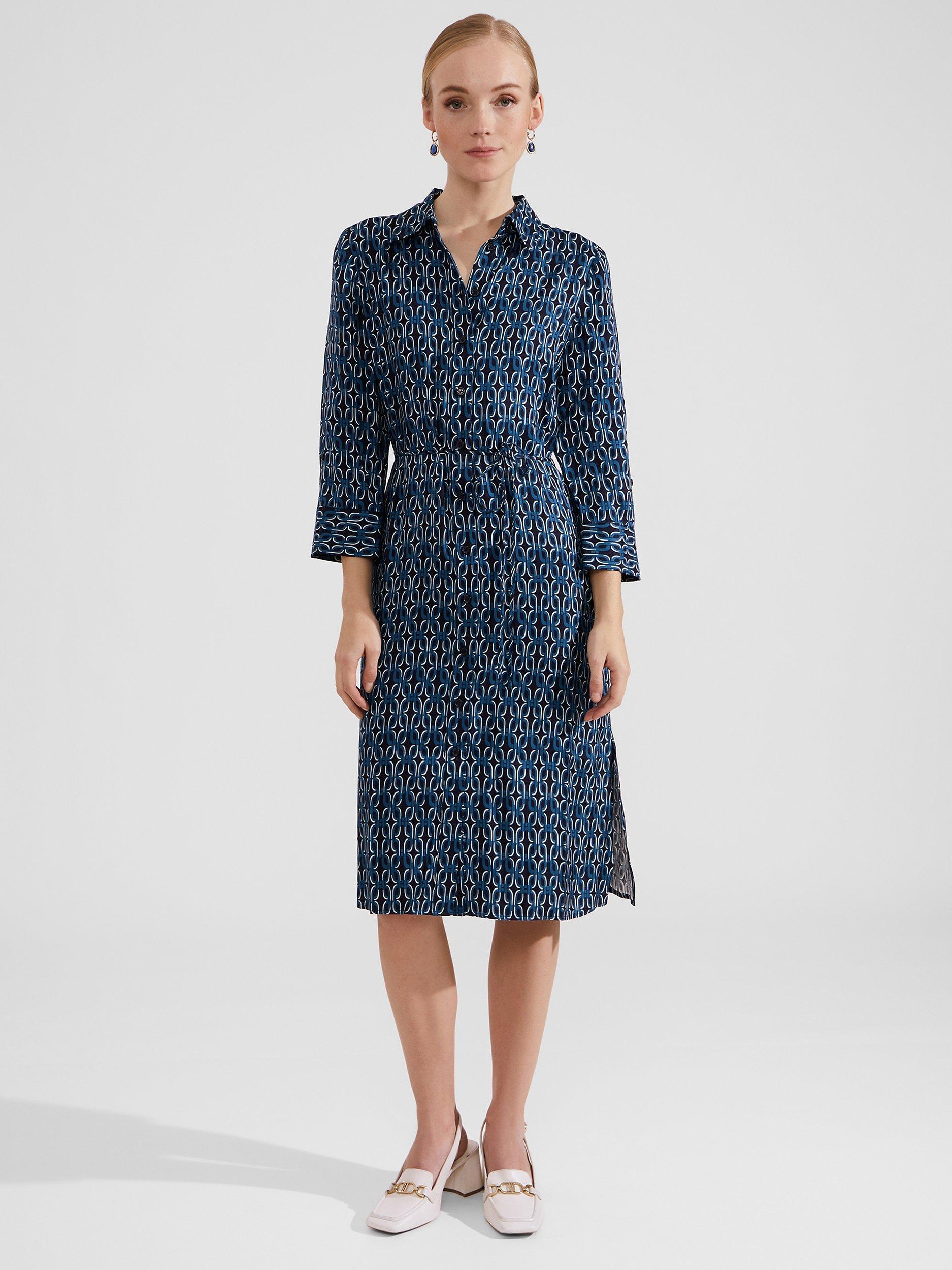 Shirt dress chain print sales
