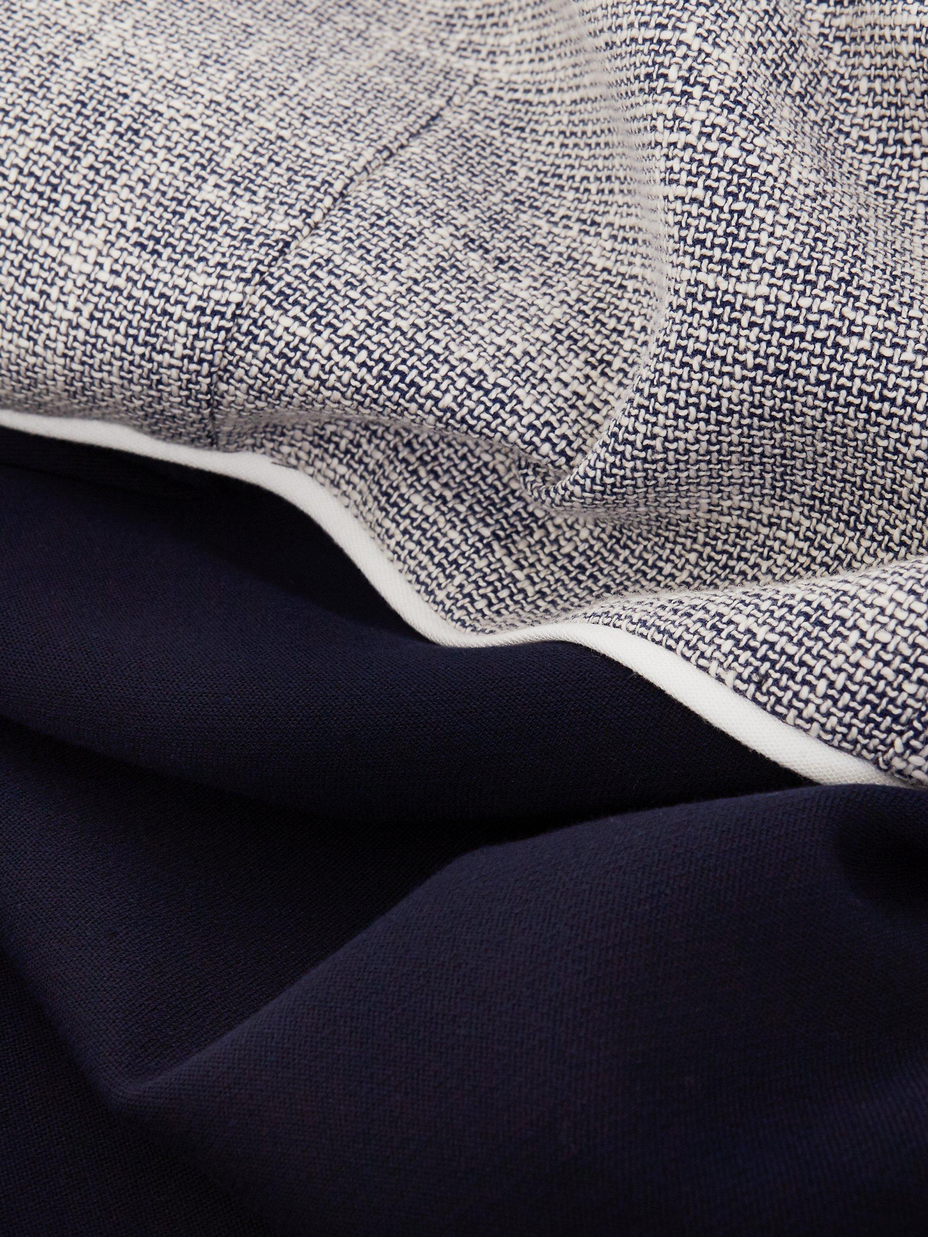 Product image 3 of 7, which shows Hobbs Petite Laurie Dress, Navy/Ivory, 12