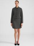 Hobbs Violet Ponte Jacket, Black/Ivory