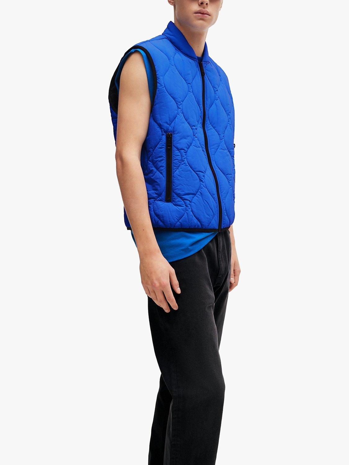 HUGO Bohotino 2421 Woven Gilet, Blue