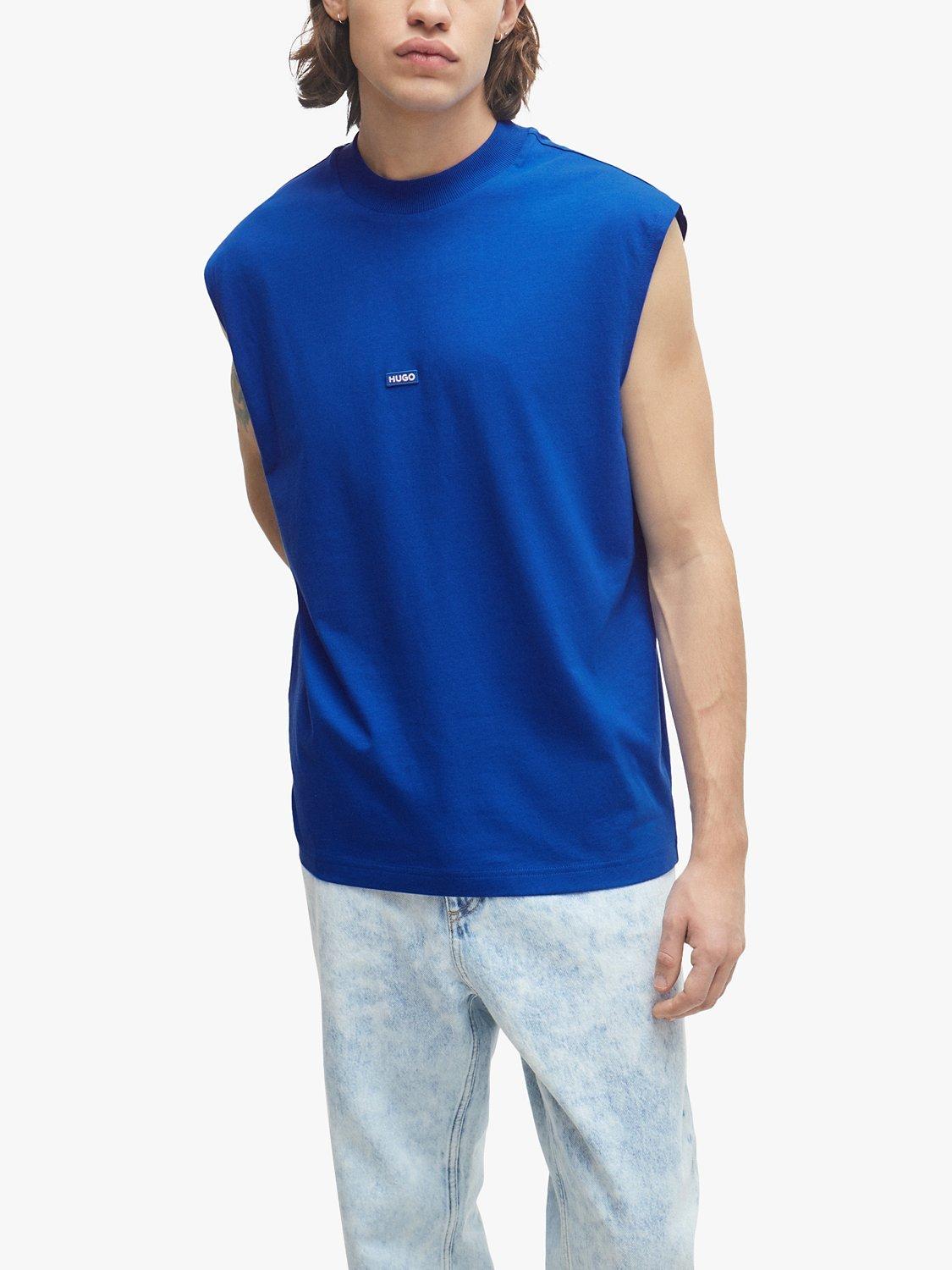 HUGO Navertz 493 Short Sleeve T-Shirt, Open Blue