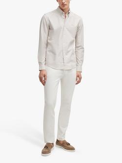 BOSS Sienne Suede Tassel Loafers - view 2, Medium Beige