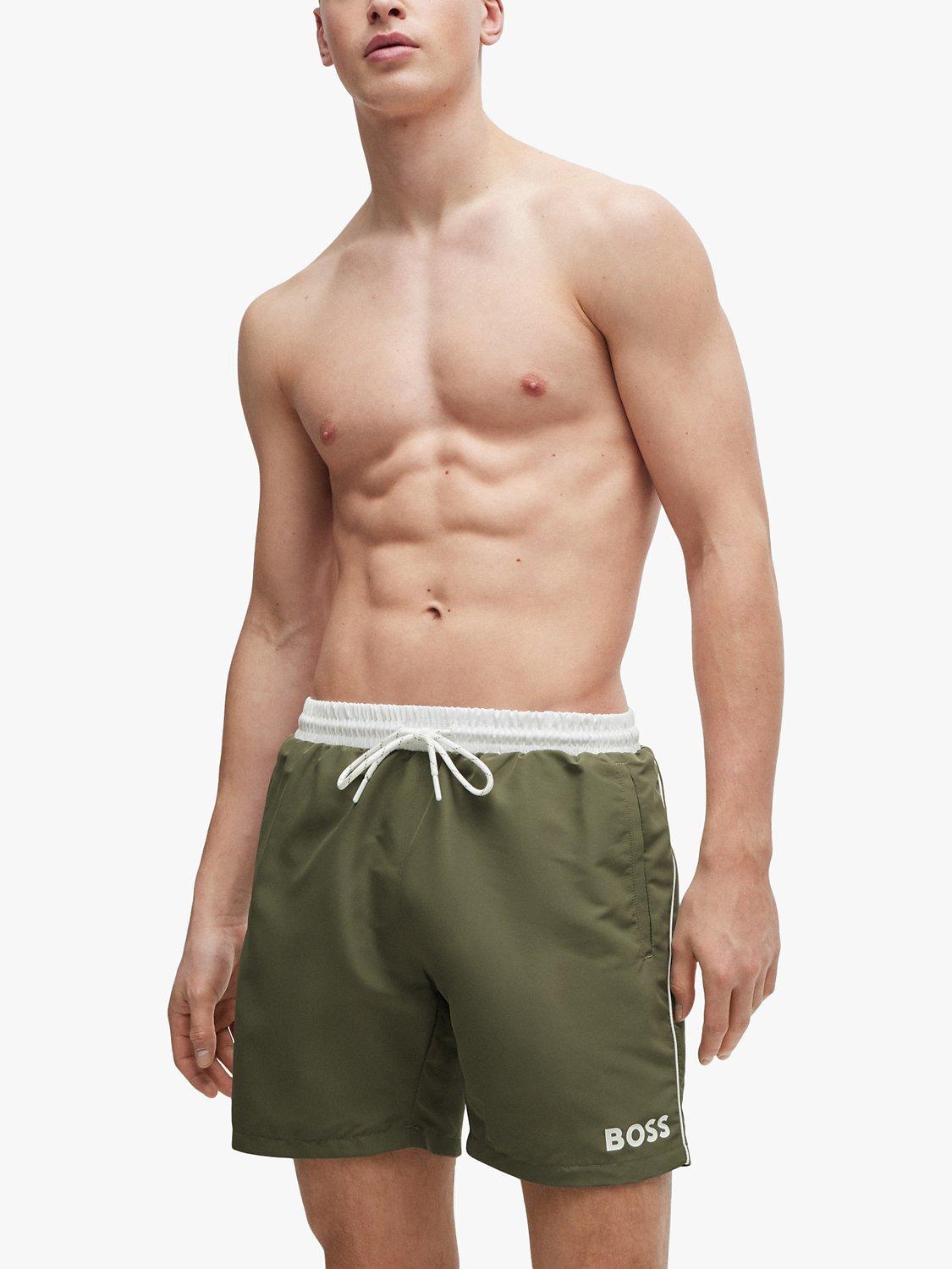 BOSS Starfish Swim Shorts, Beige/Khaki