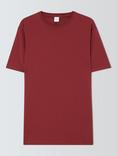 John Lewis Supima Cotton Jersey Crew Neck T-Shirt, Ruby Wine