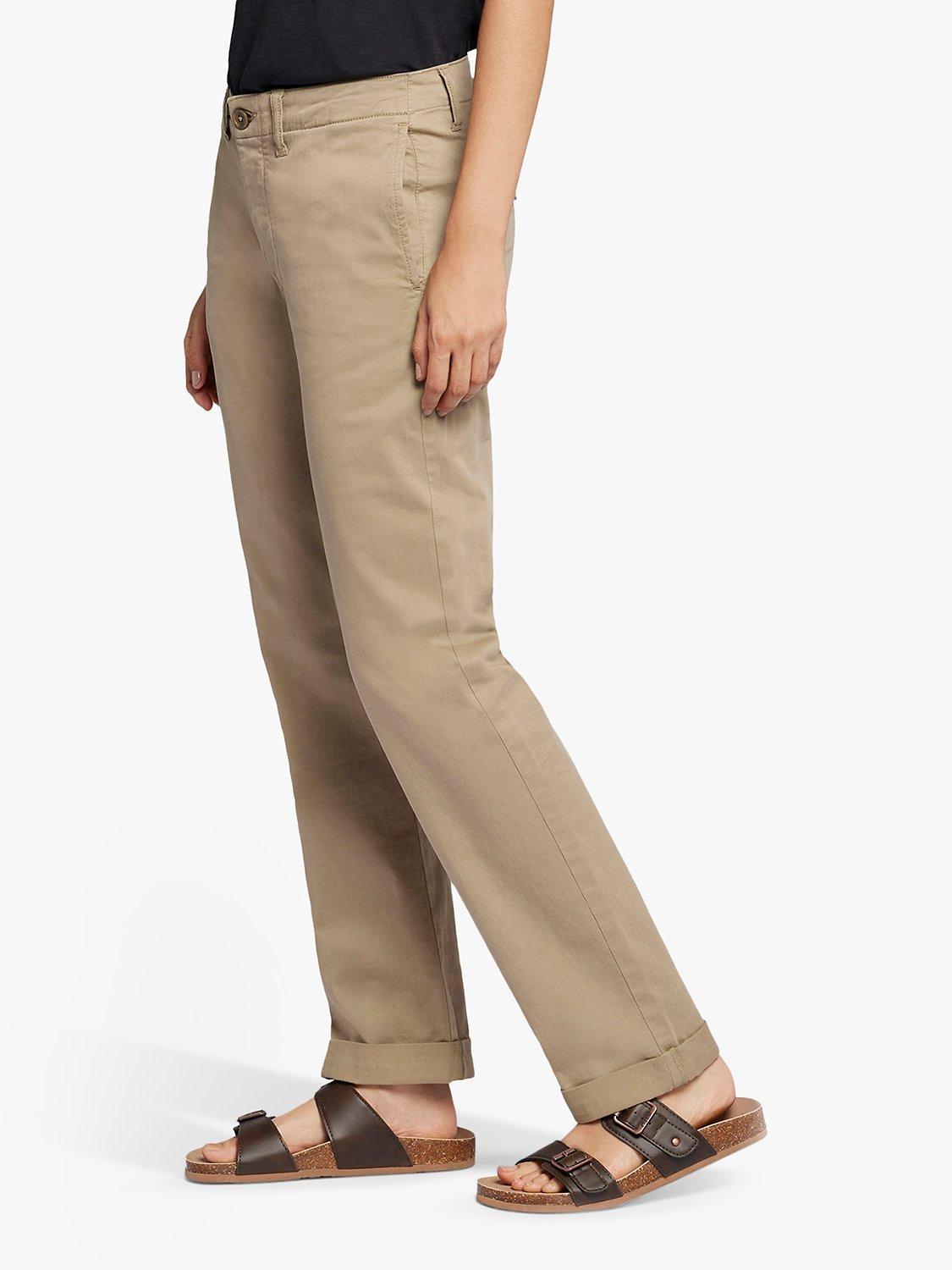 Product image 3 of 6, which shows Current/Elliott The Captain Chino Trousers, Khaki, W23/L27