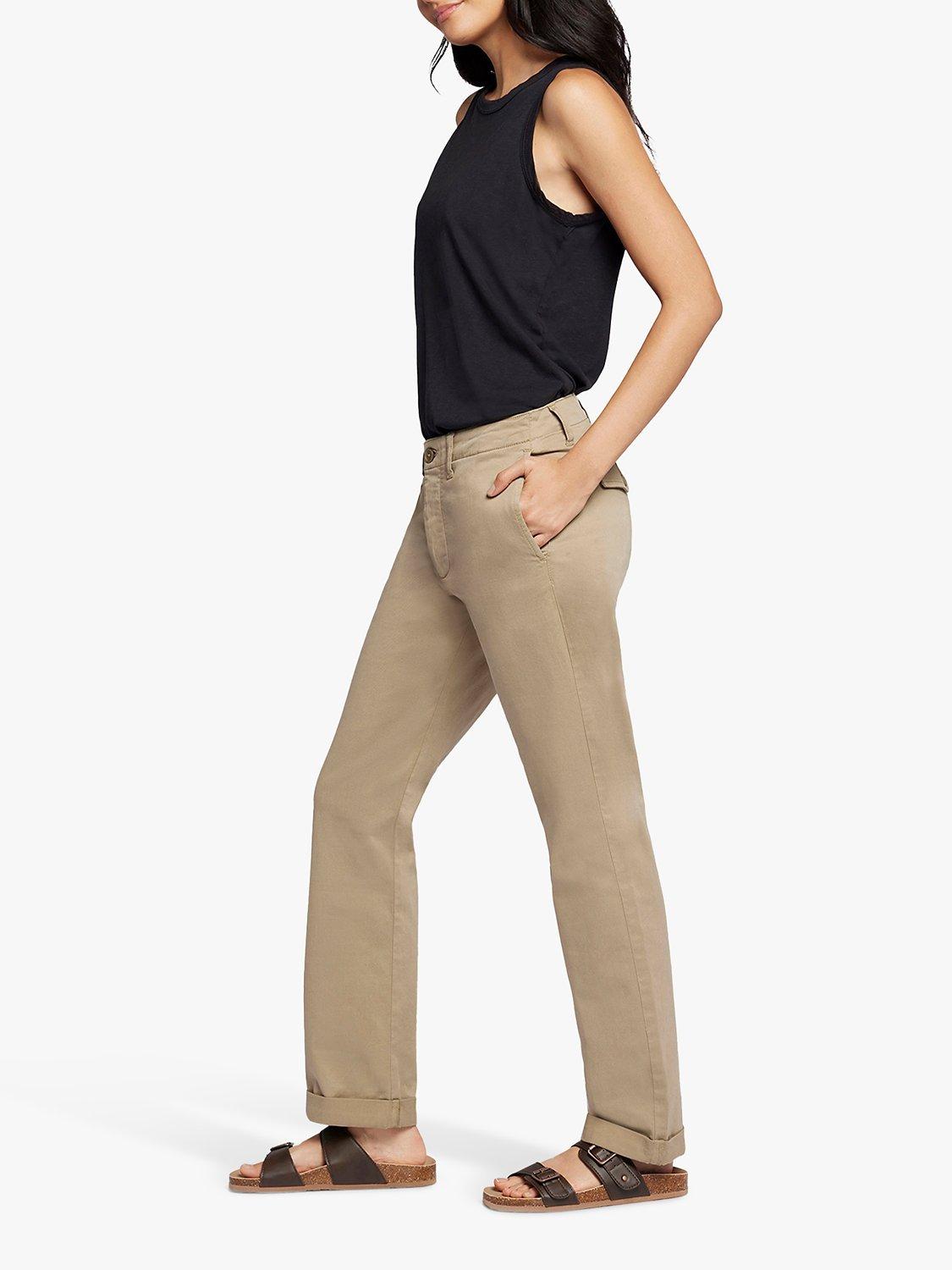 Product image 5 of 6, which shows Current/Elliott The Captain Chino Trousers, Khaki, W23/L27