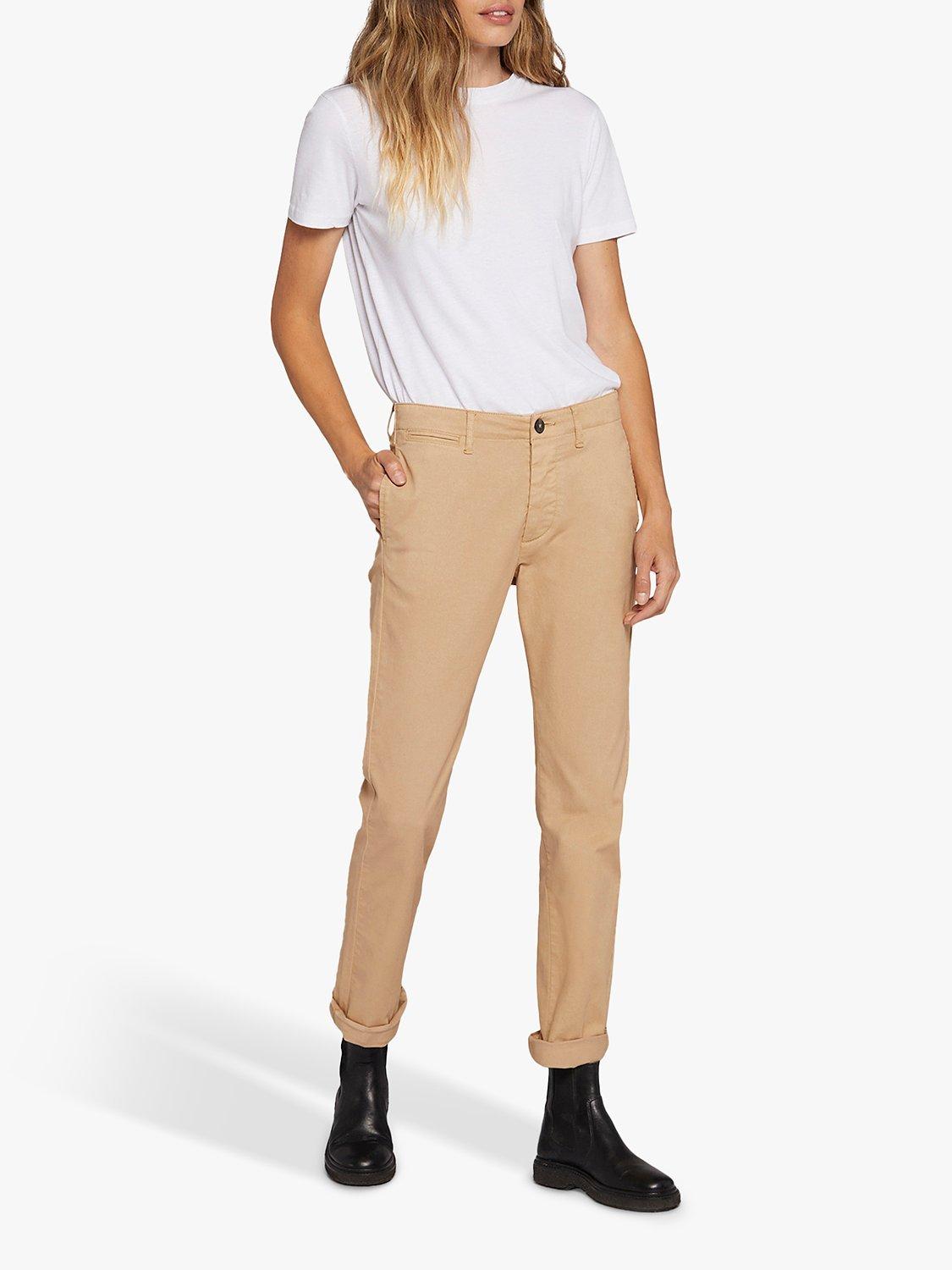 Current/Elliott The Captain Chino Trousers, Sand, W23/L27