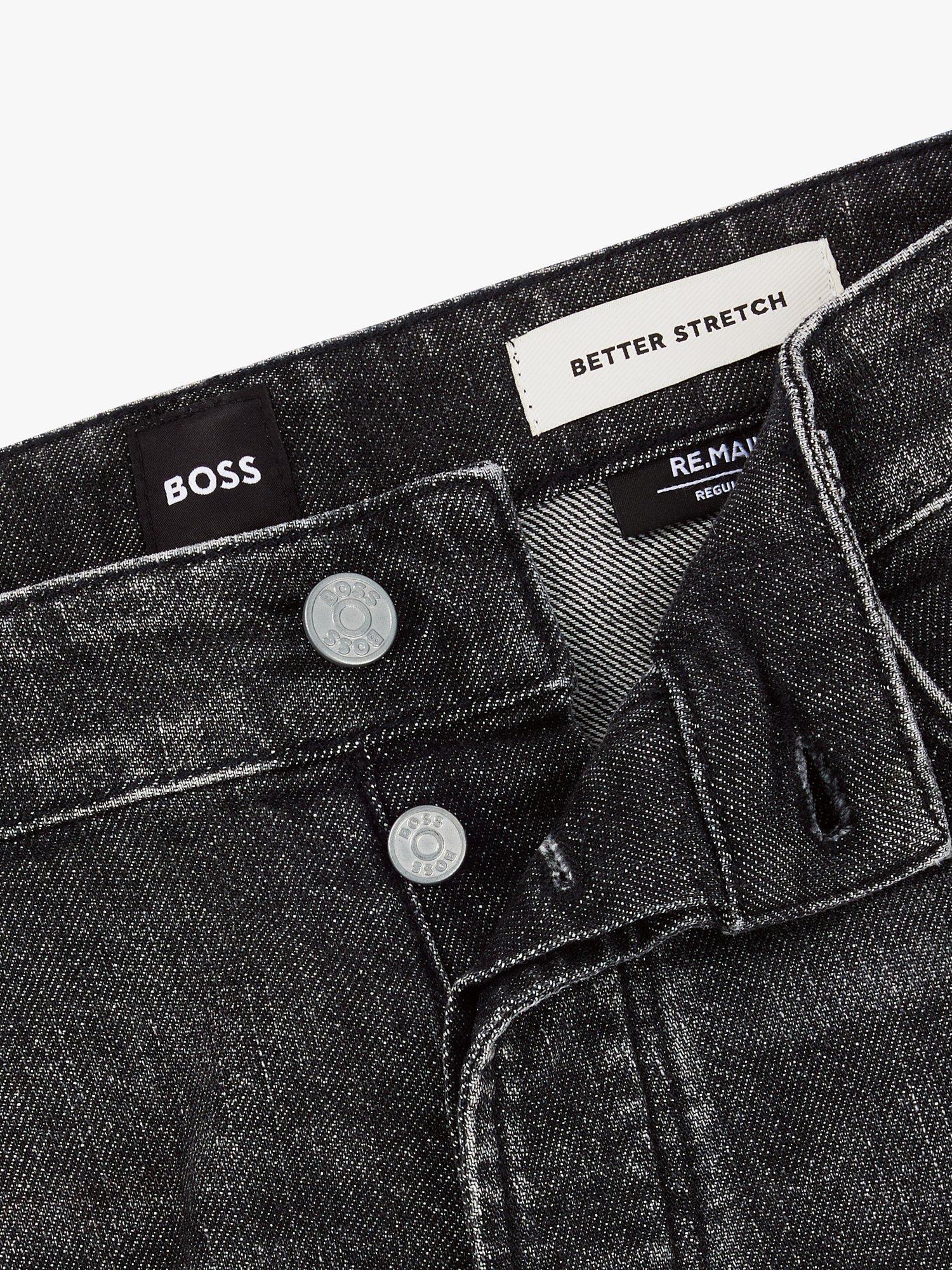 Product image 6 of 6, which shows BOSS Maine Regular Fit Jeans, Medium Grey, 33L