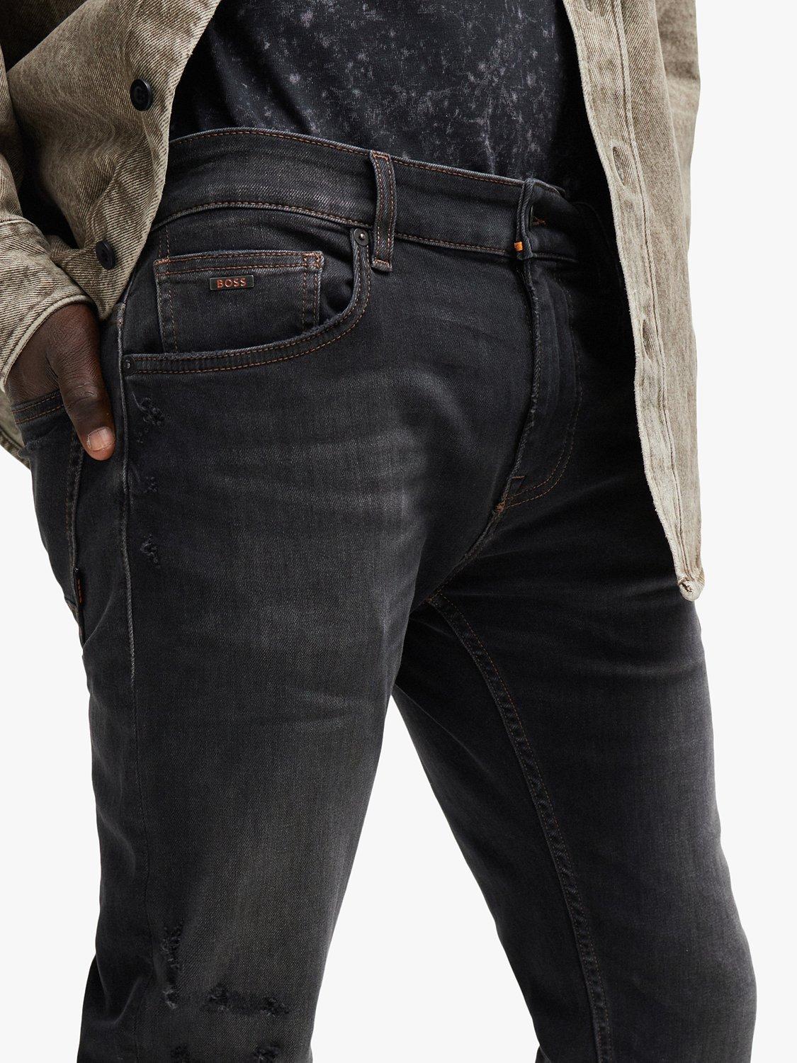 Product image 5 of 6, which shows BOSS Delaware Slim Fit Jeans, Dark Grey, 31R