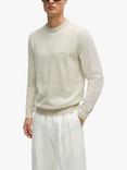 BOSS Pacas Cotton Crew Neck Fine Knit Jumper