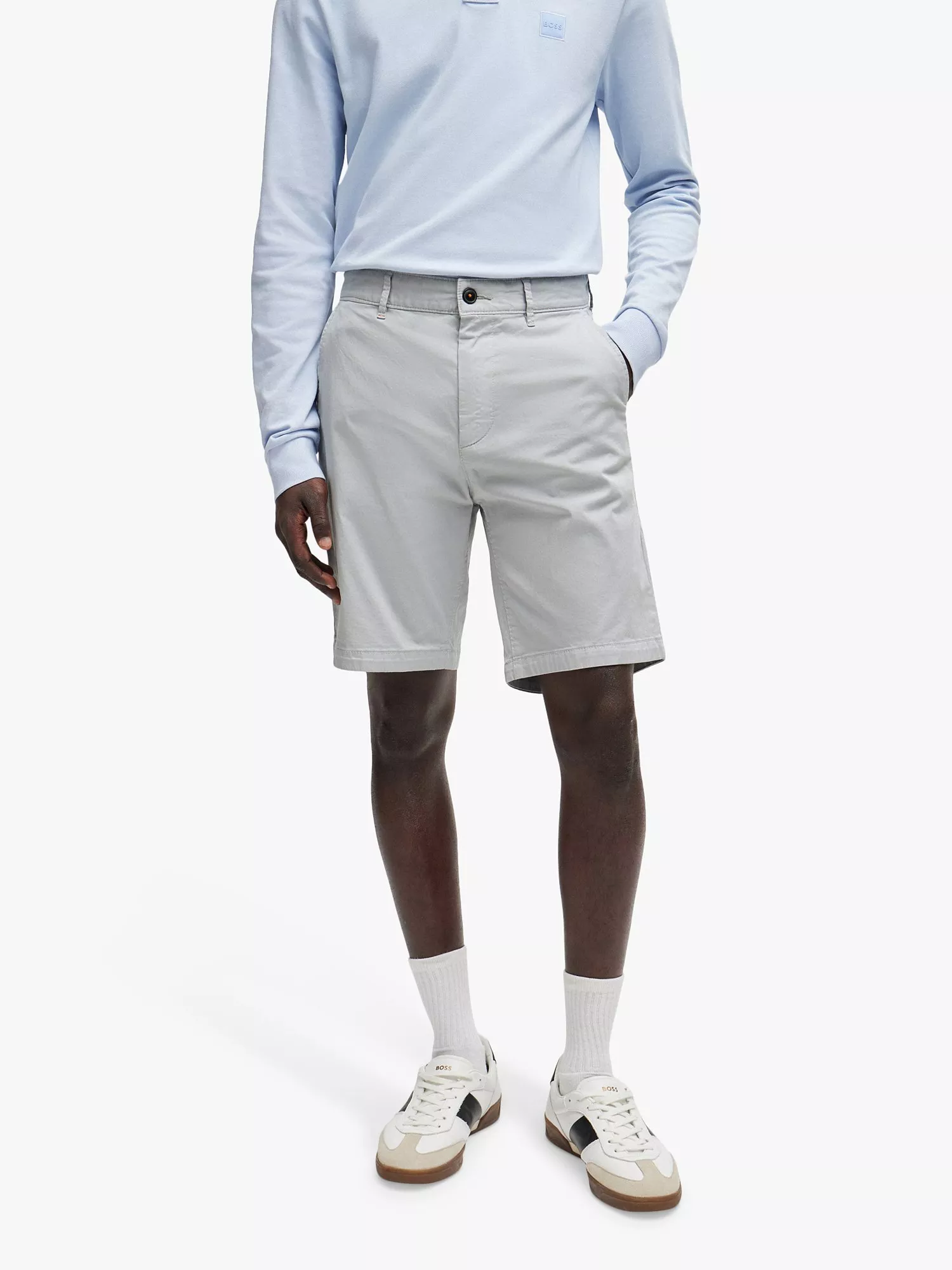 BOSS Chino Shorts, Light/Pastel Grey