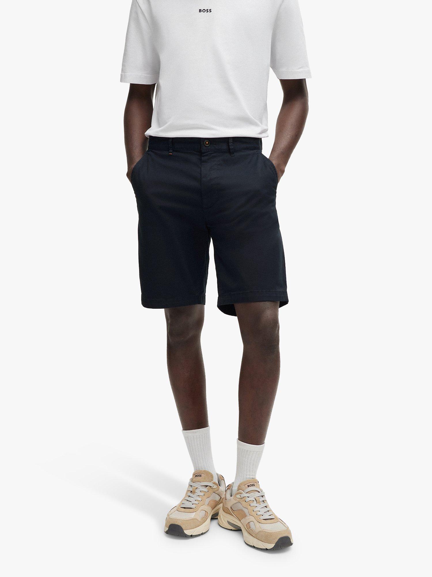 BOSS Slim Fit Chino Shorts, Navy, 38