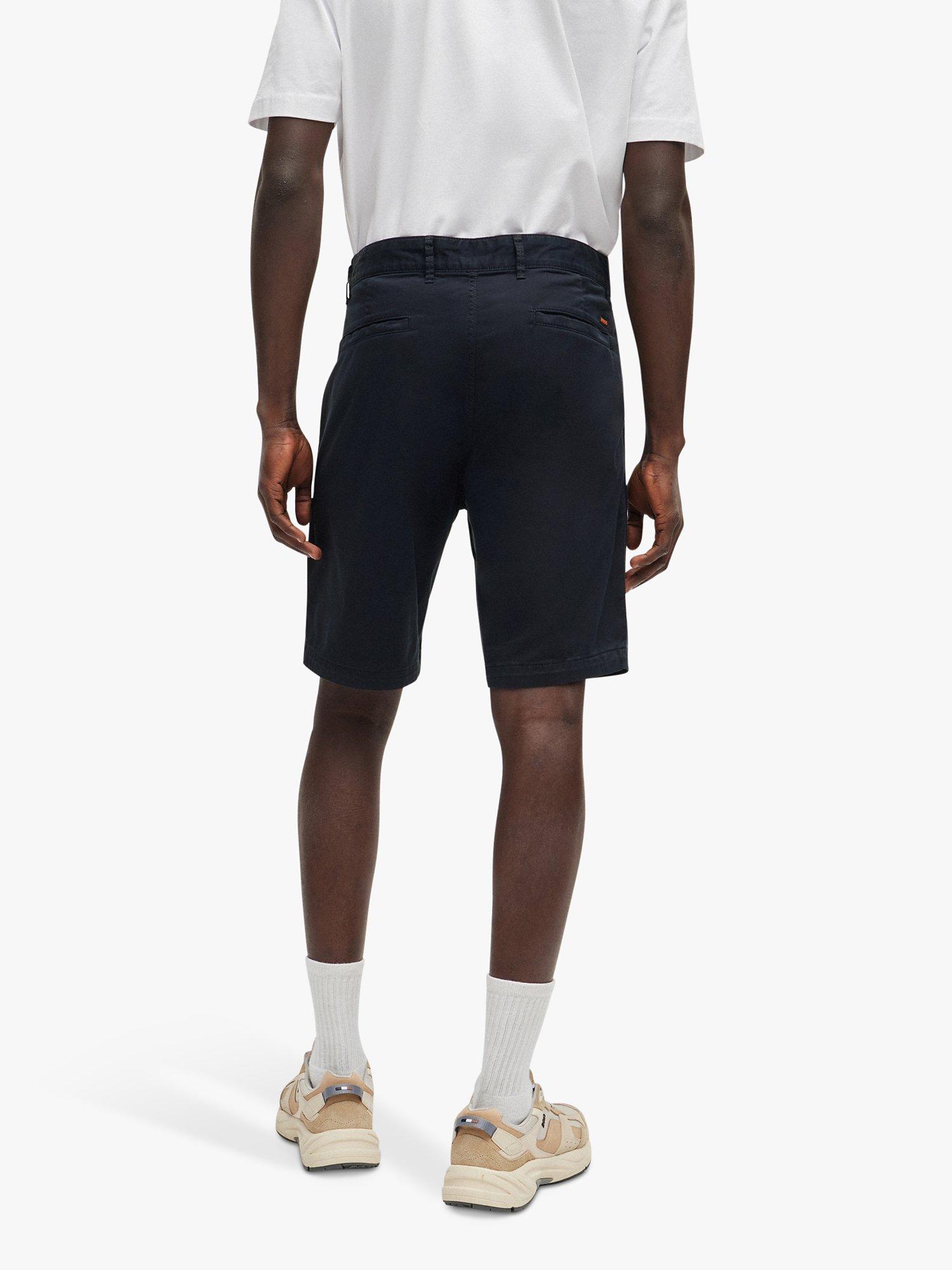 BOSS Slim Fit Chino Shorts, Navy, 38