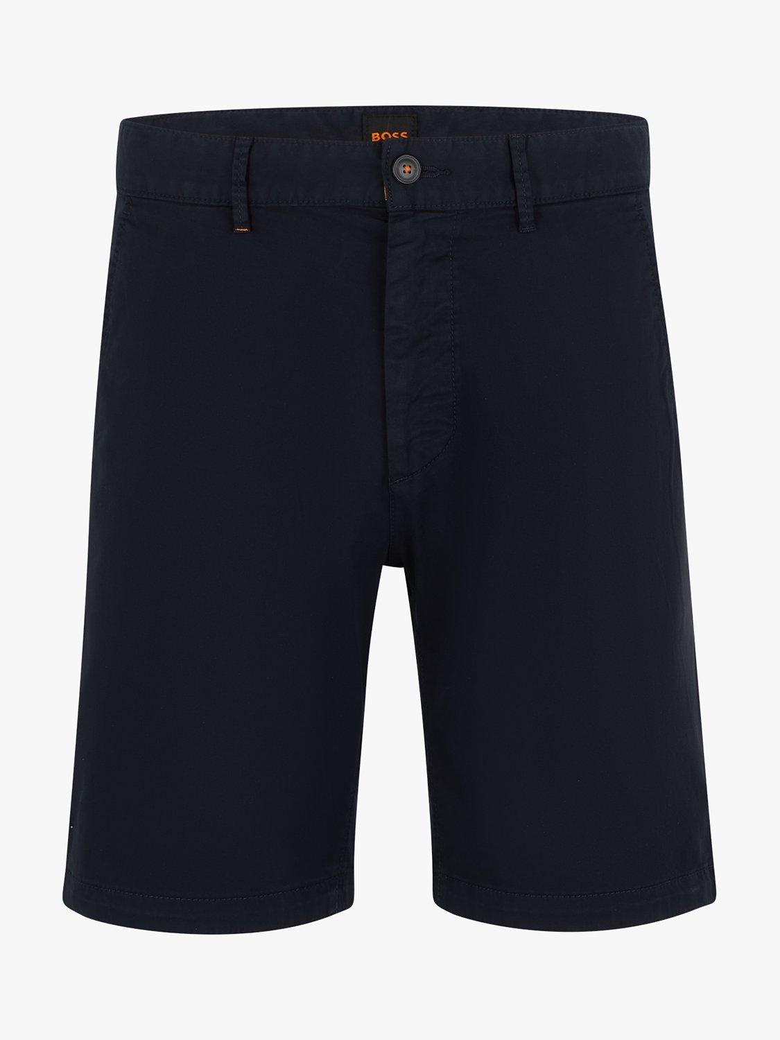 BOSS Slim Fit Chino Shorts, Navy, 38