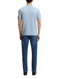 BOSS Tiburt Textured T-Shirt - view 2, Light Blue