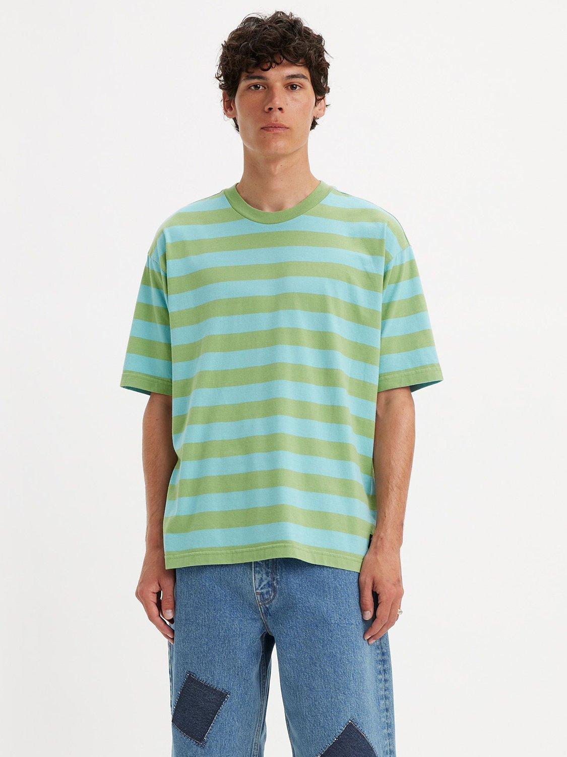 Levi's Skate Small Stripe Graph T-Shirt, Blue/Grey