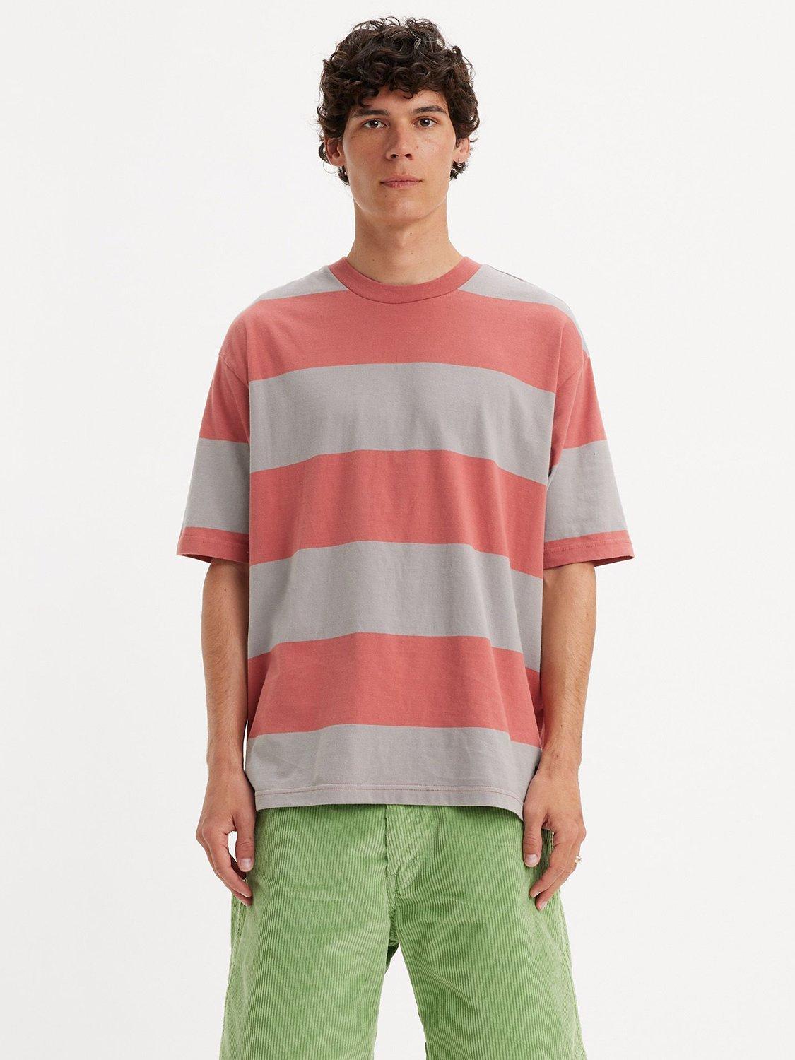 Levi's Skate Graph Big Stripe T-Shirt, Orange/Grey