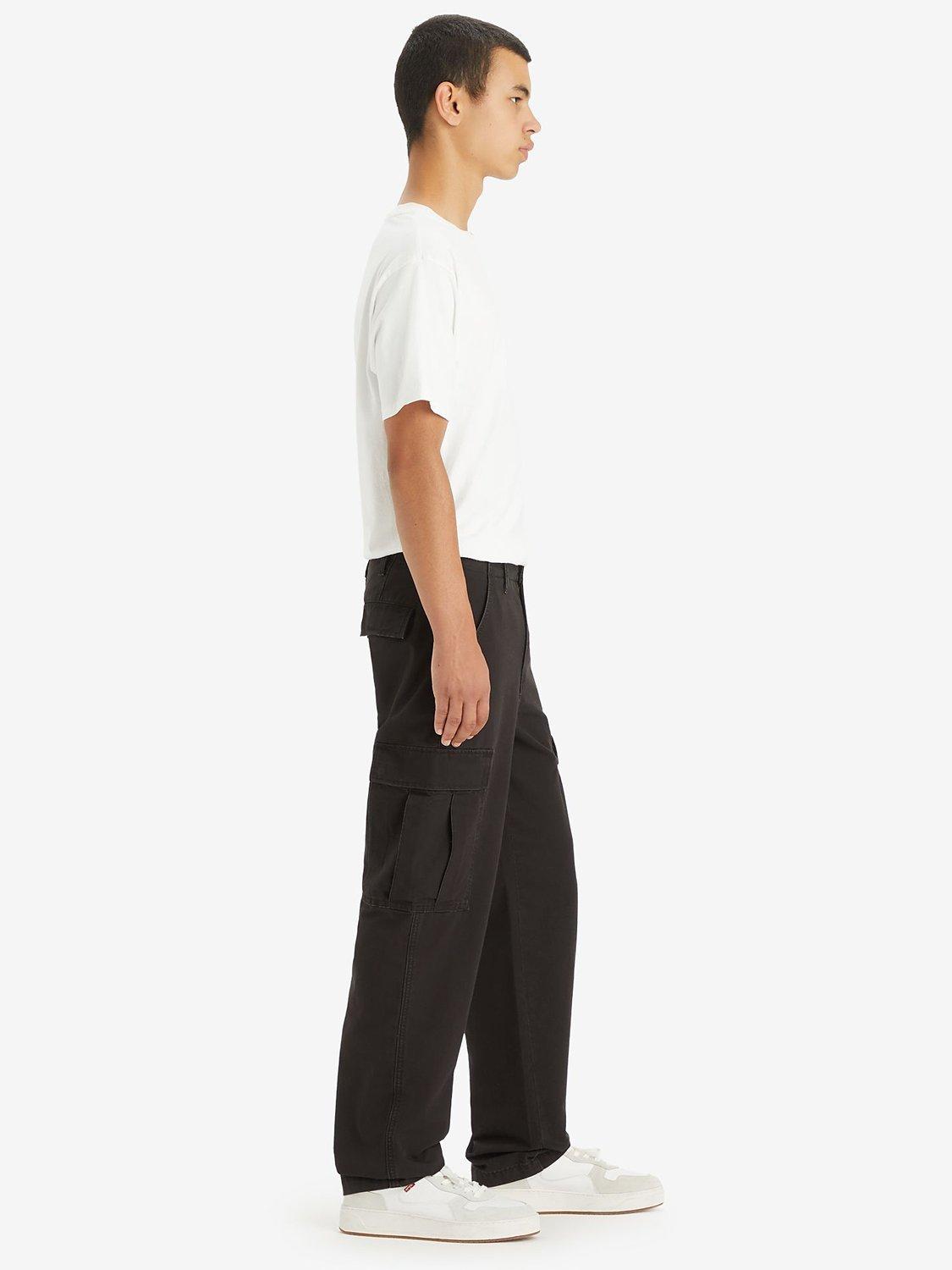 Product image 3 of 4, which shows Levi's XX Straight Fit Cargo Trousers, Meteorite Canvas, 30R